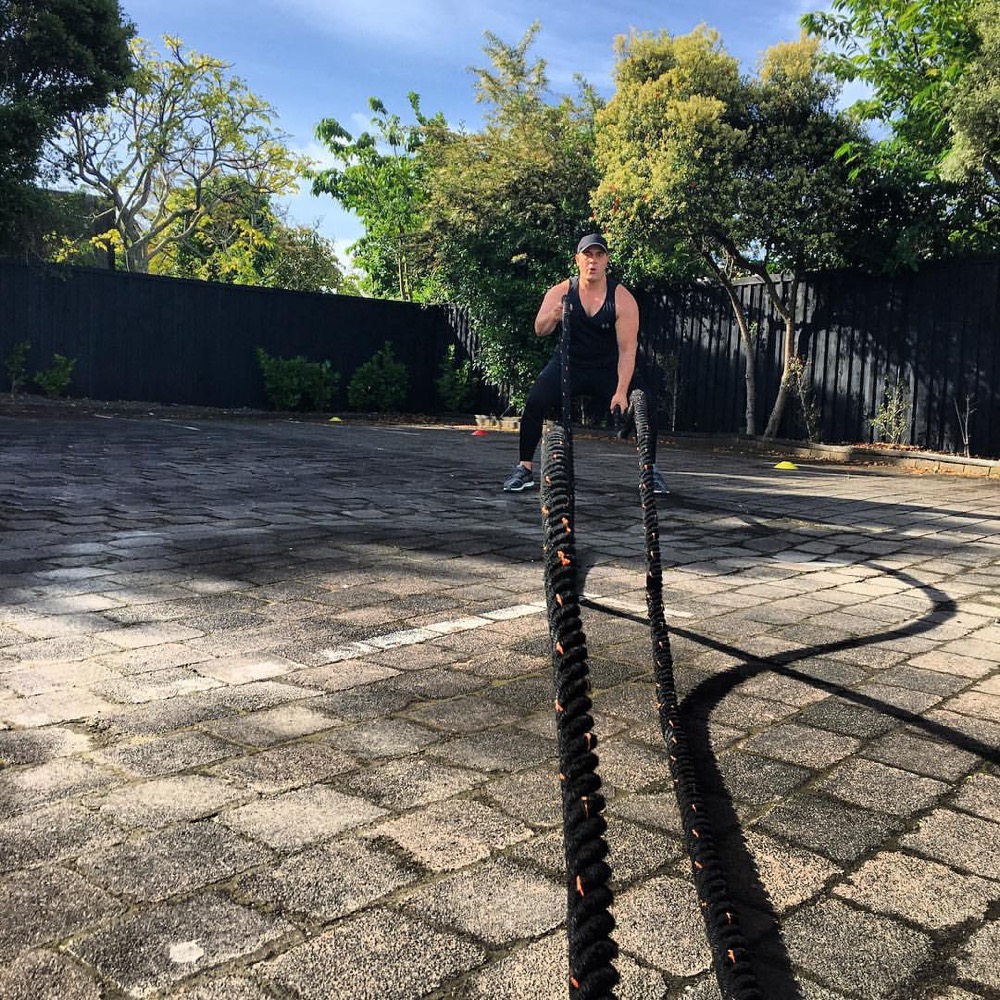 Battle ropes session